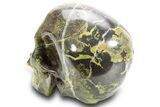 Realistic, Yellow Turquoise Jasper Skull - Magnetic #378757-3